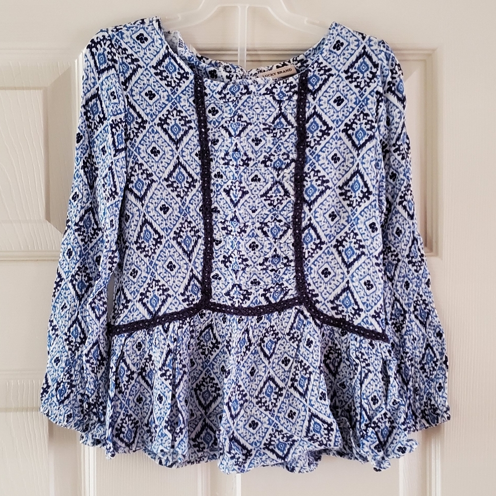 Lucky Brand Girls Blouse size 4